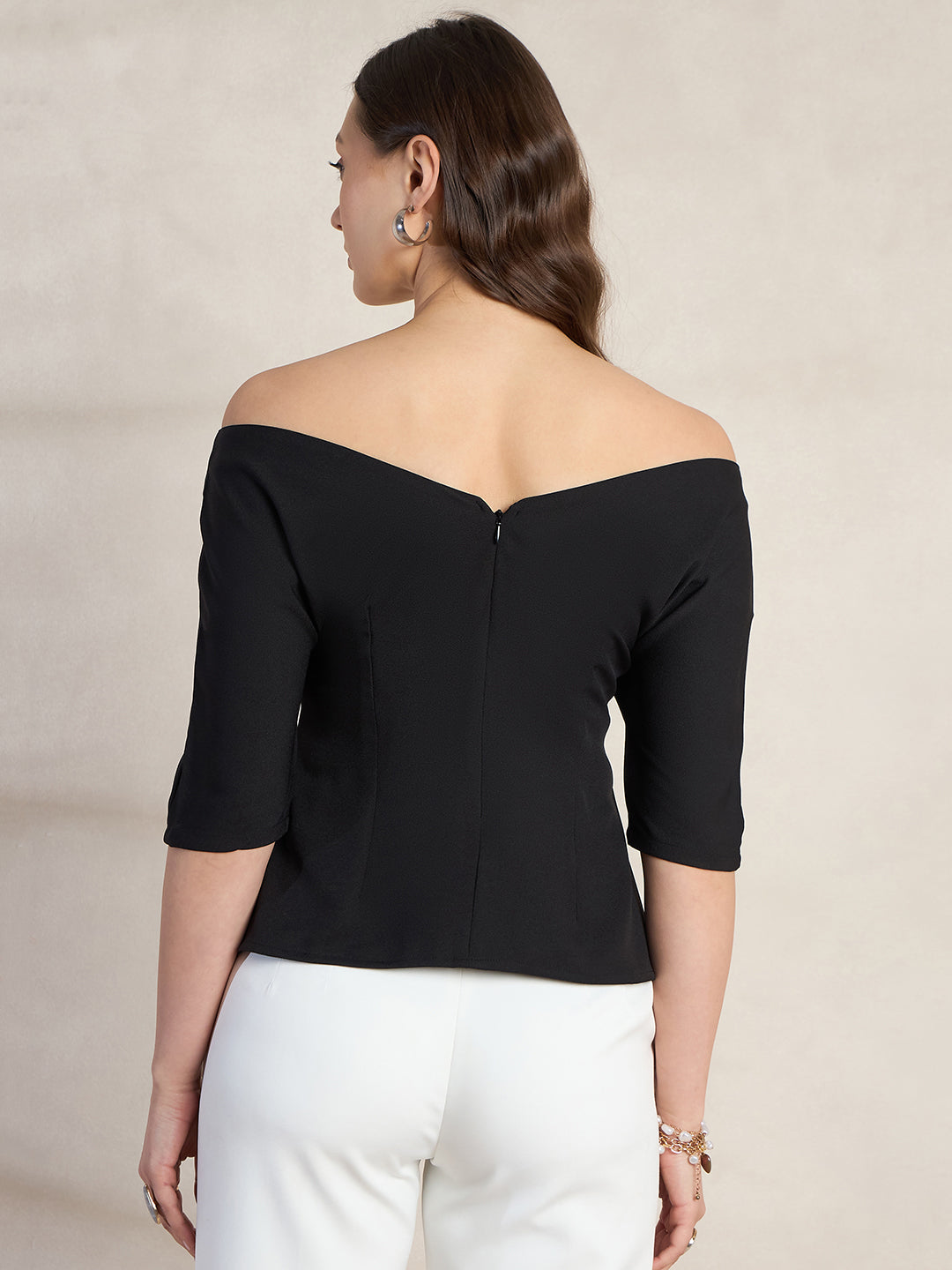 Black Off Shoulder Top