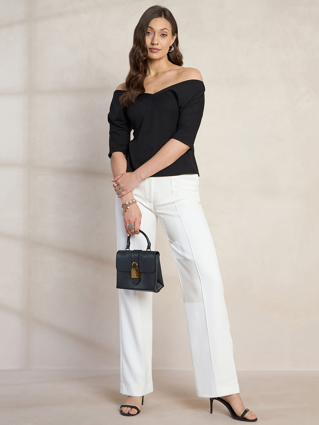 Black Off Shoulder Top