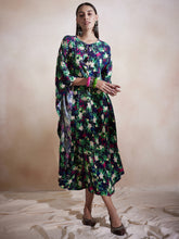 Black Tropical Tassel Detail Kaftan