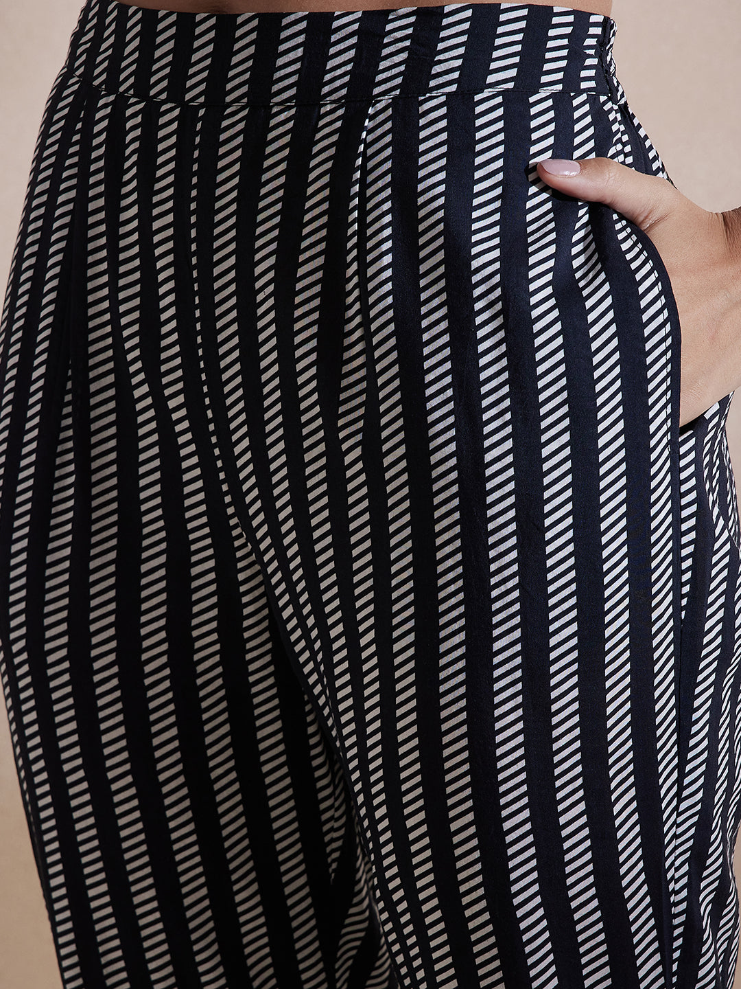 Black Tribal Printed Co-Ord Set