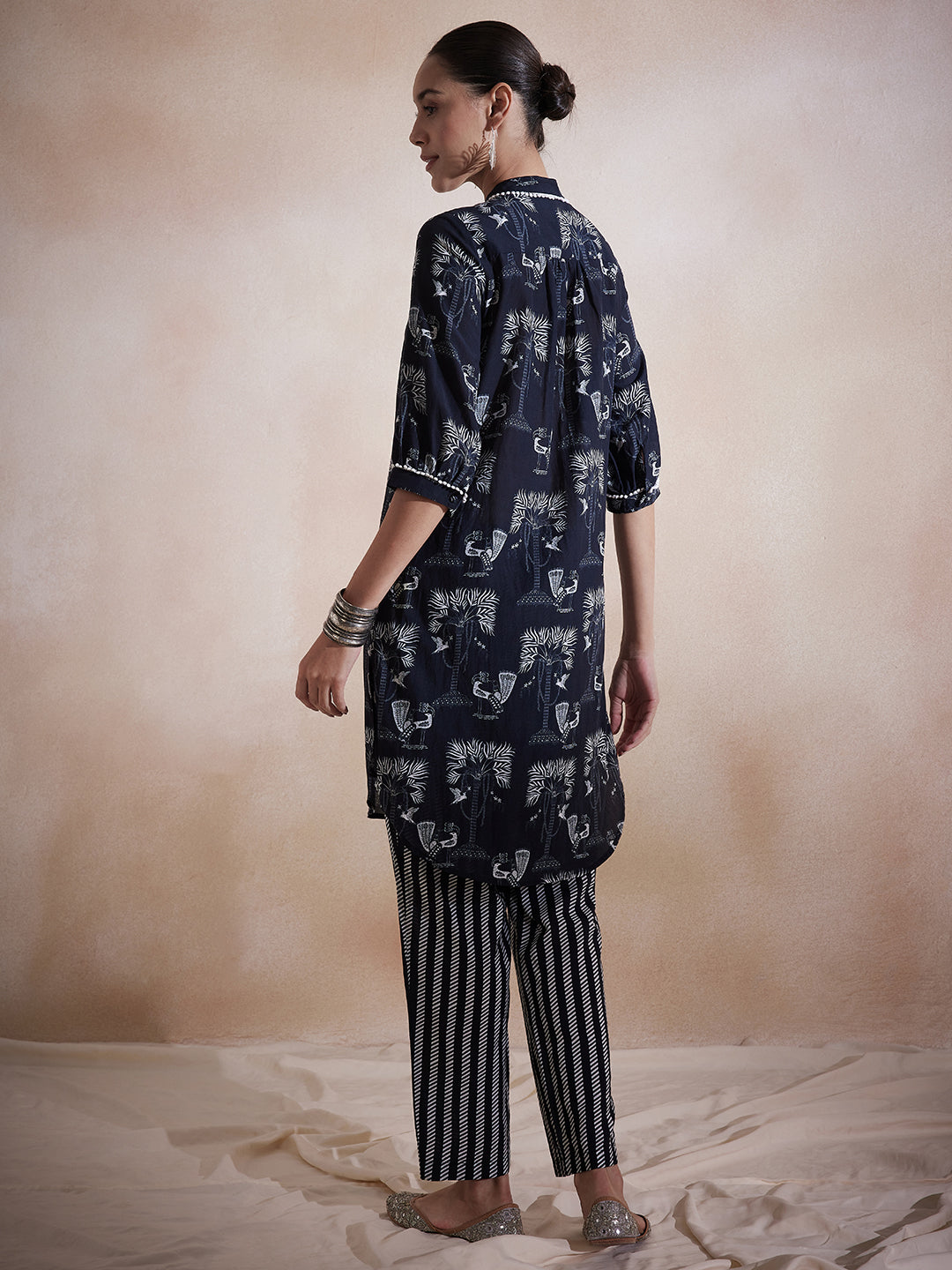 Black Tribal Printed Co-Ord Set