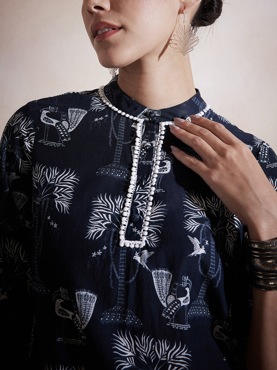 Black Tribal Printed Co-Ord Set
