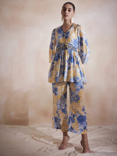 Yellow Floral Embroidered Co-Ord Set