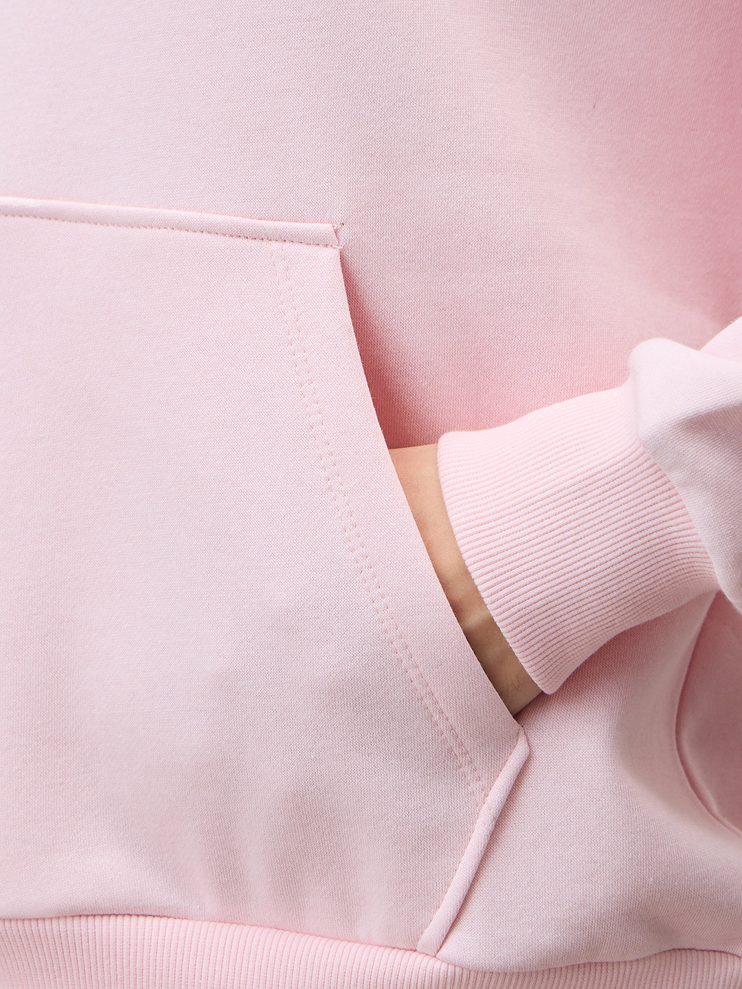 Powder Pink Fleece Hoodie