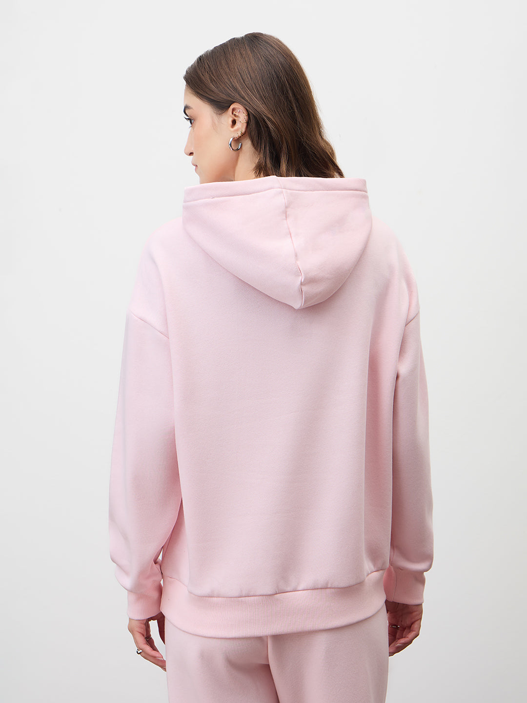 Powder Pink Fleece Hoodie