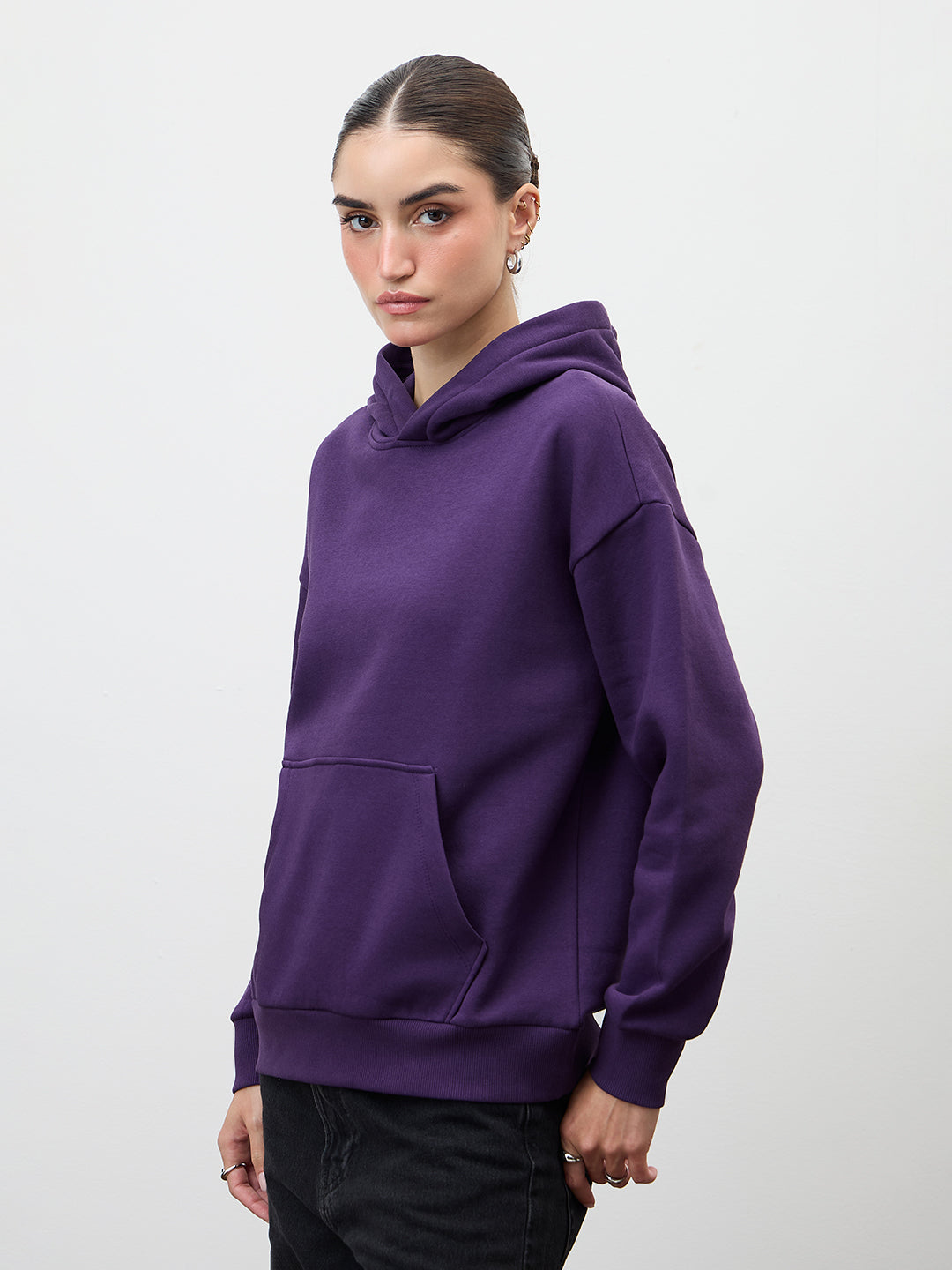 Purple Fleece Hoodie