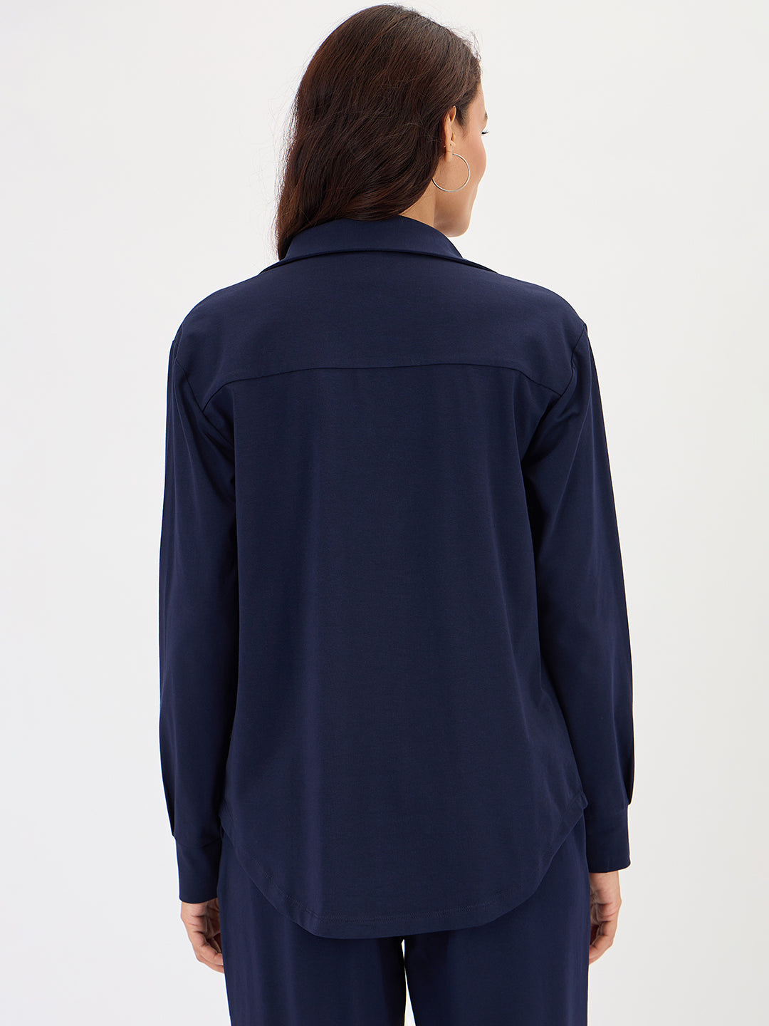Navy Blue Travel Shirt