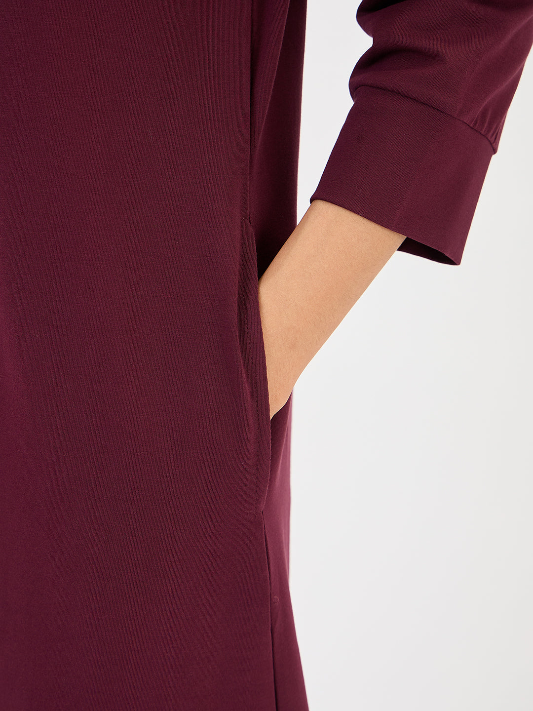Wine A-Line Travel Dress