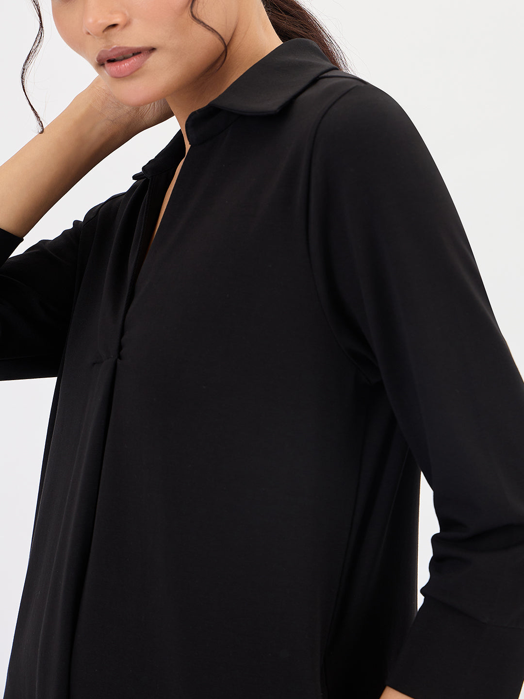 Black A-Line Travel Dress