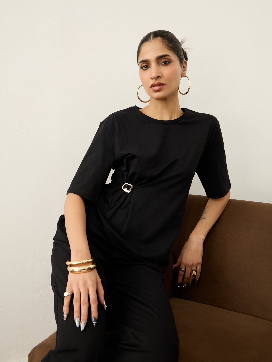 TrueStretch Black Buckle Detail Co-ord