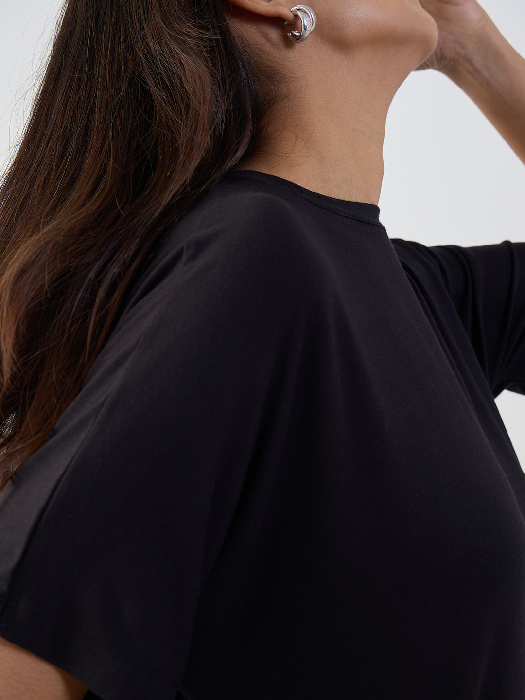 Bamboo Black Easy Fit T-Shirt