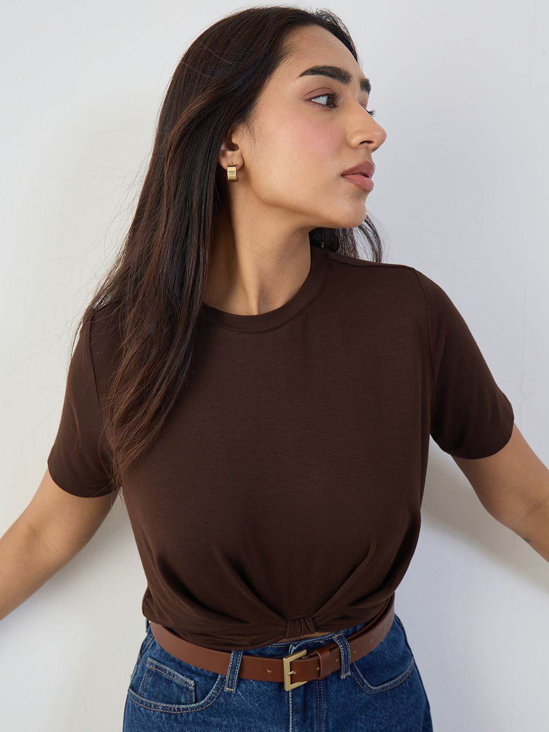 UltraSoft Bamboo Mocha Knot T-shirt
