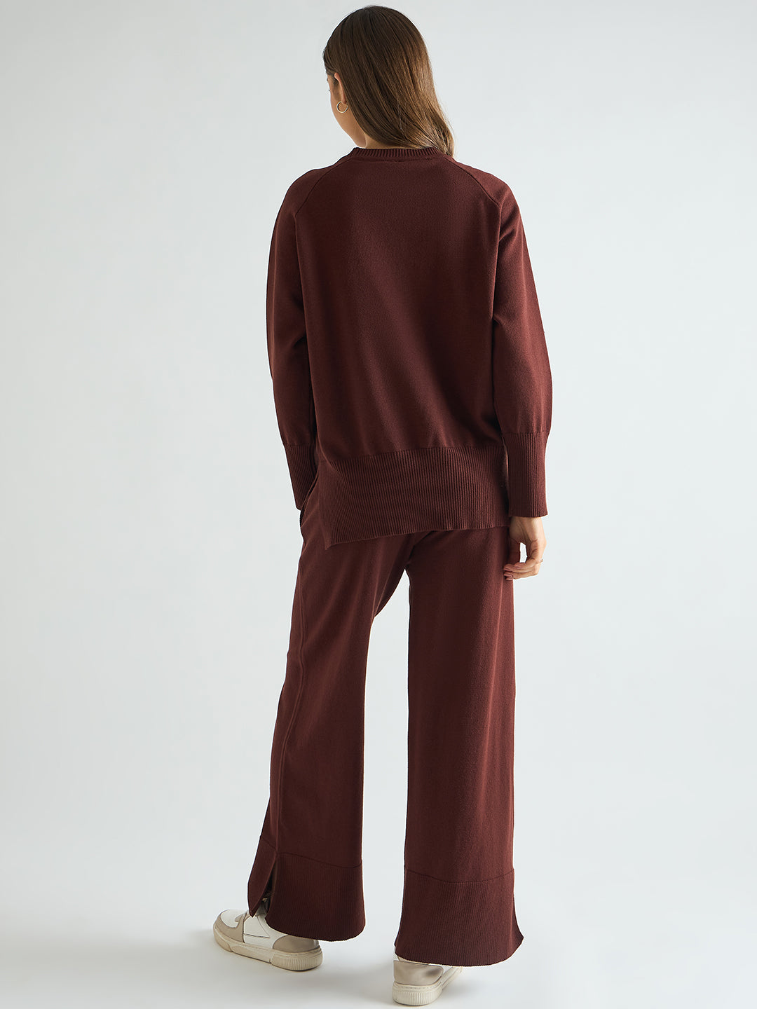 Coffee Brown Raglan Sleeve Sweater Co-Ord