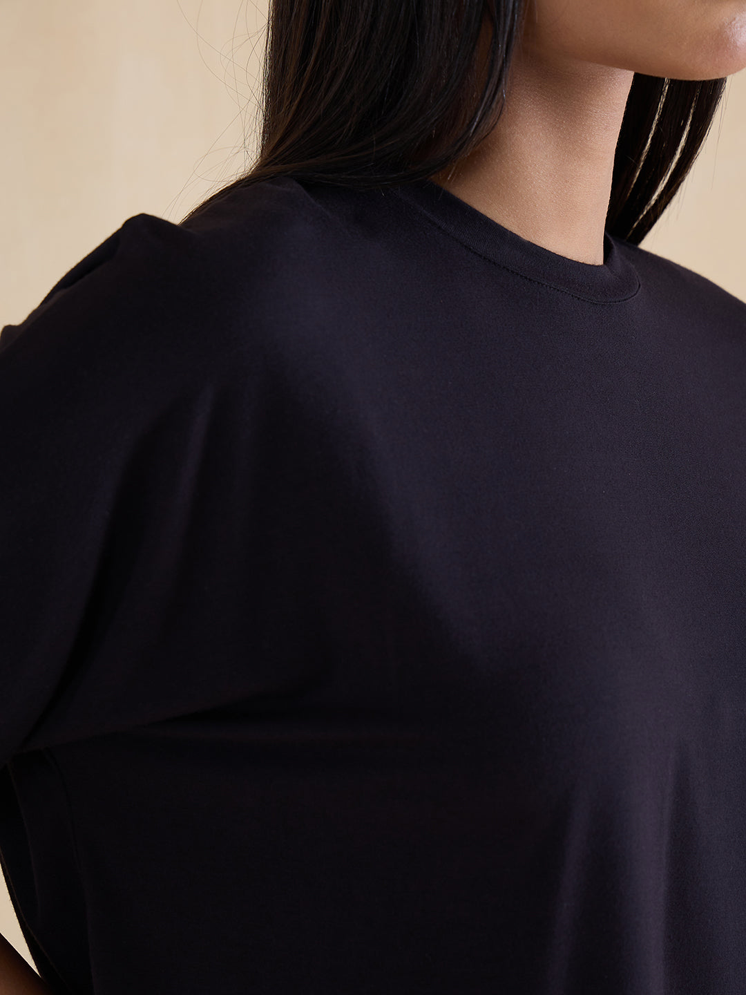 Bamboo Black Easy Fit T-Shirt