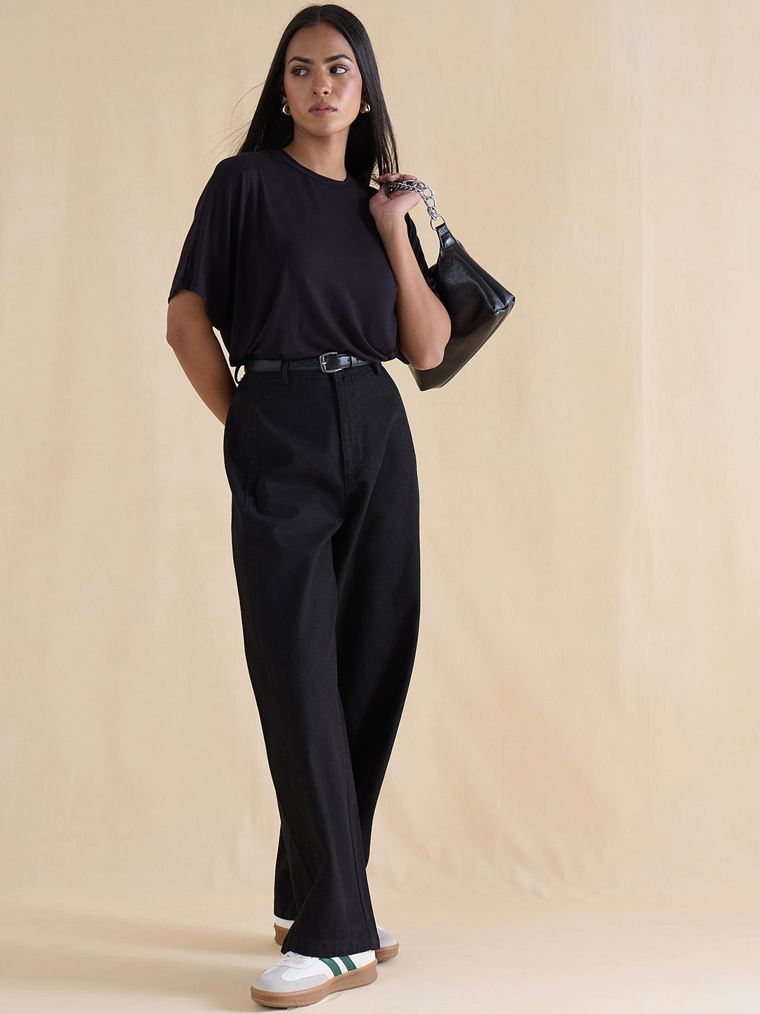 Bamboo Black Easy Fit T-Shirt