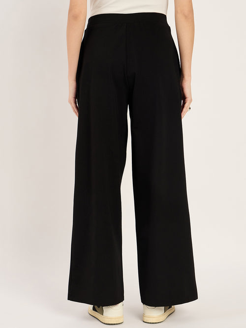 Travel Black Wide Leg Pant