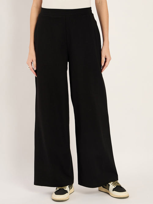 Travel Black Wide Leg Pant