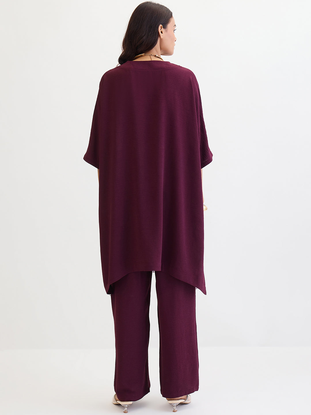 Wine Asymmetric Co-Ord Set