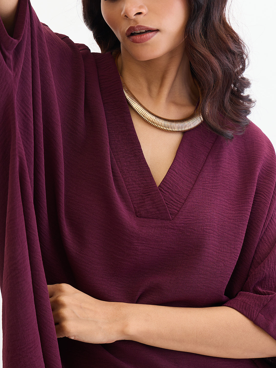 Wine Asymmetric Co-Ord Set