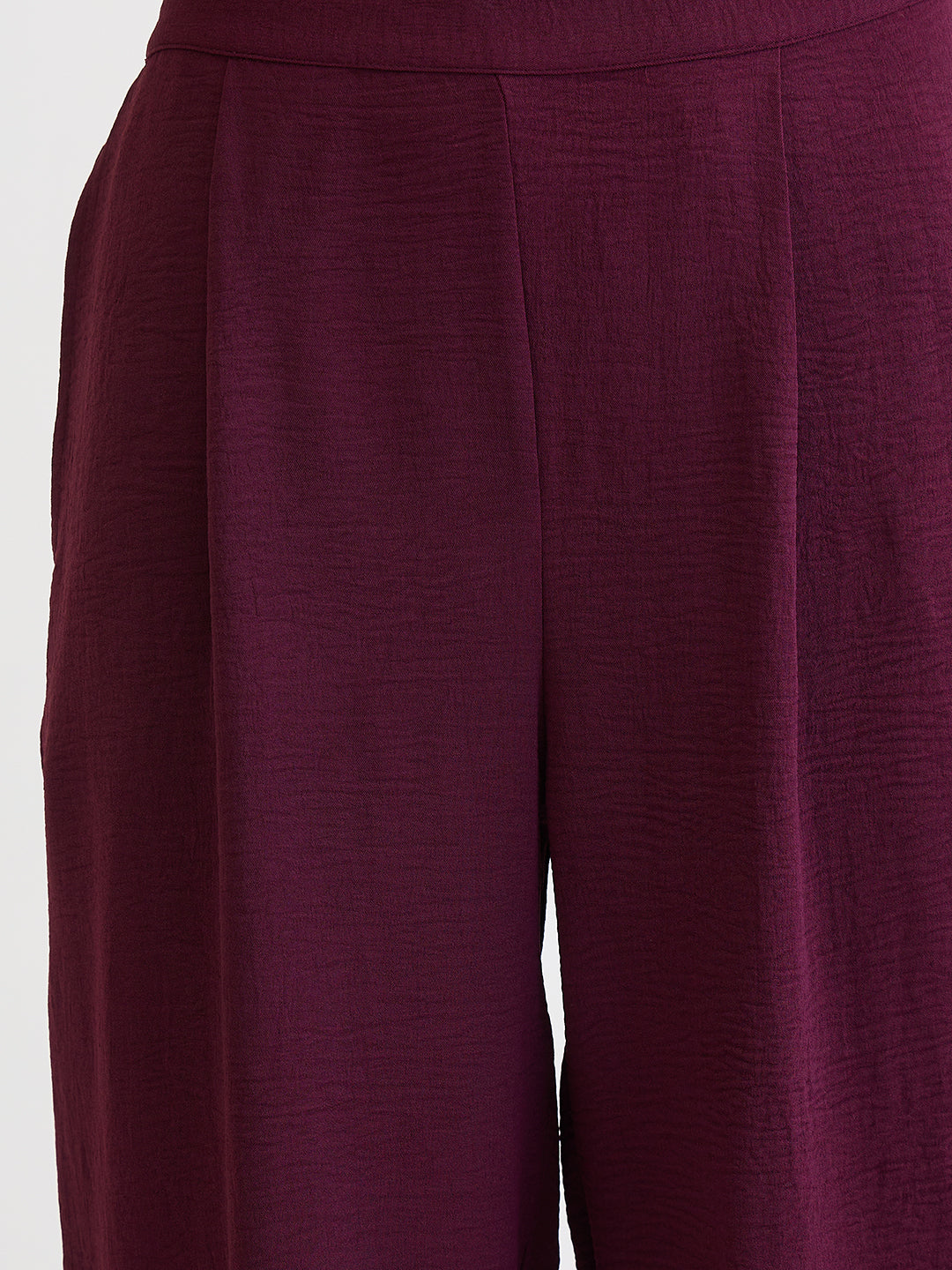 Wine Asymmetric Co-Ord Set