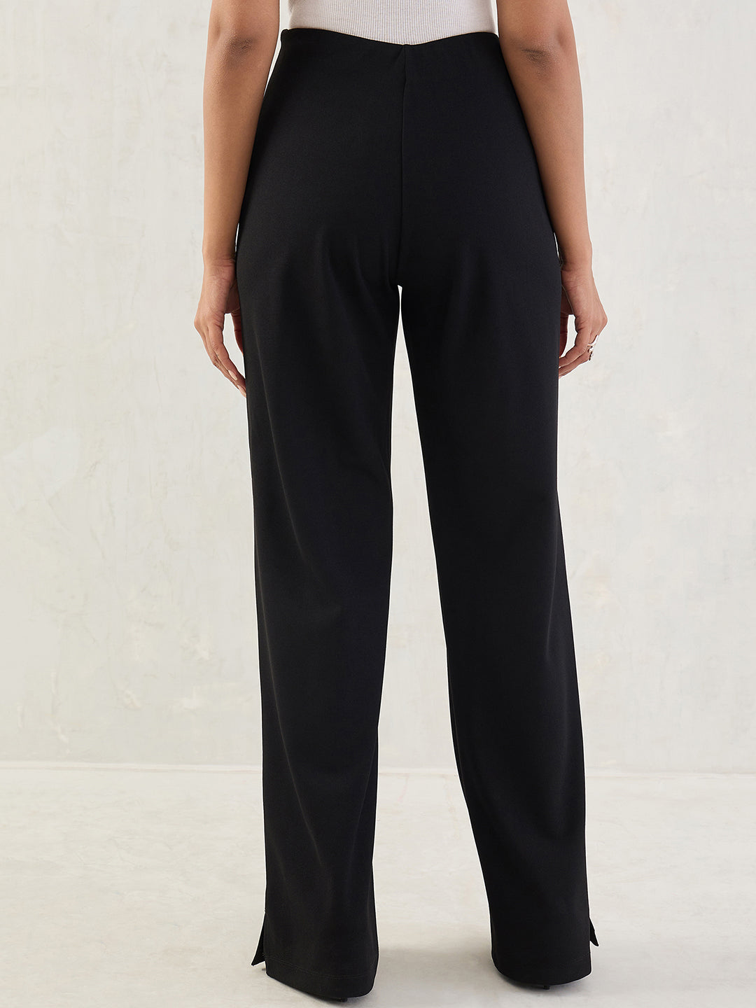 Black Formal Flared Trouser