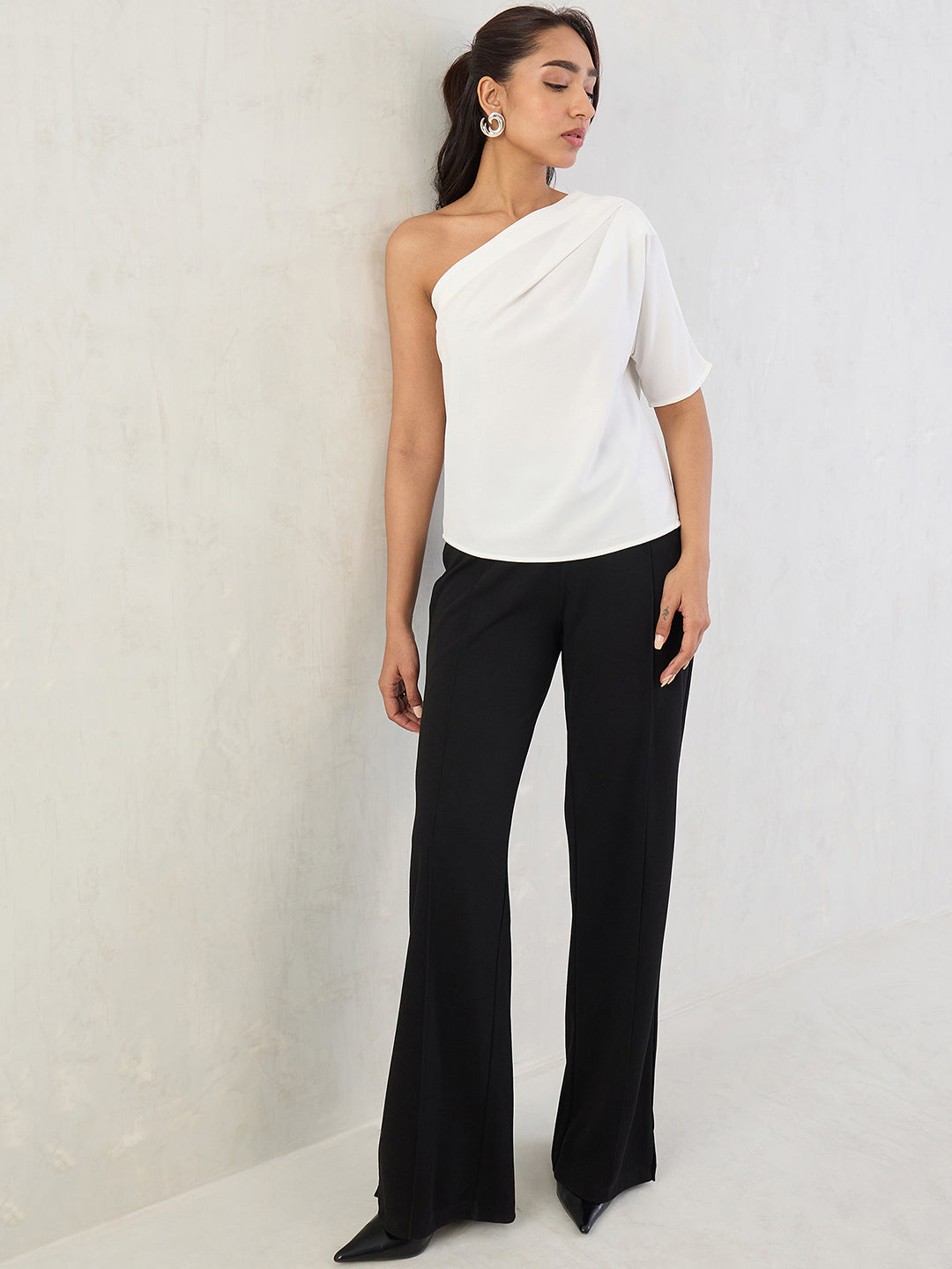 Black Formal Flared Trouser