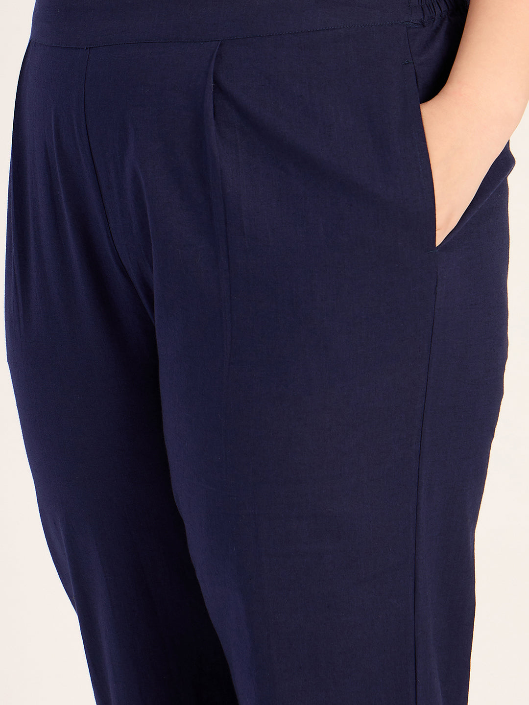 Navy Shirt And Pants Co-Ord Set