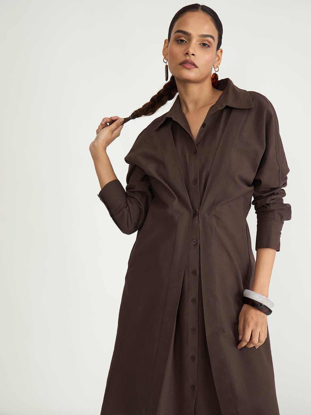 LinenLite Mocha Transform Dress