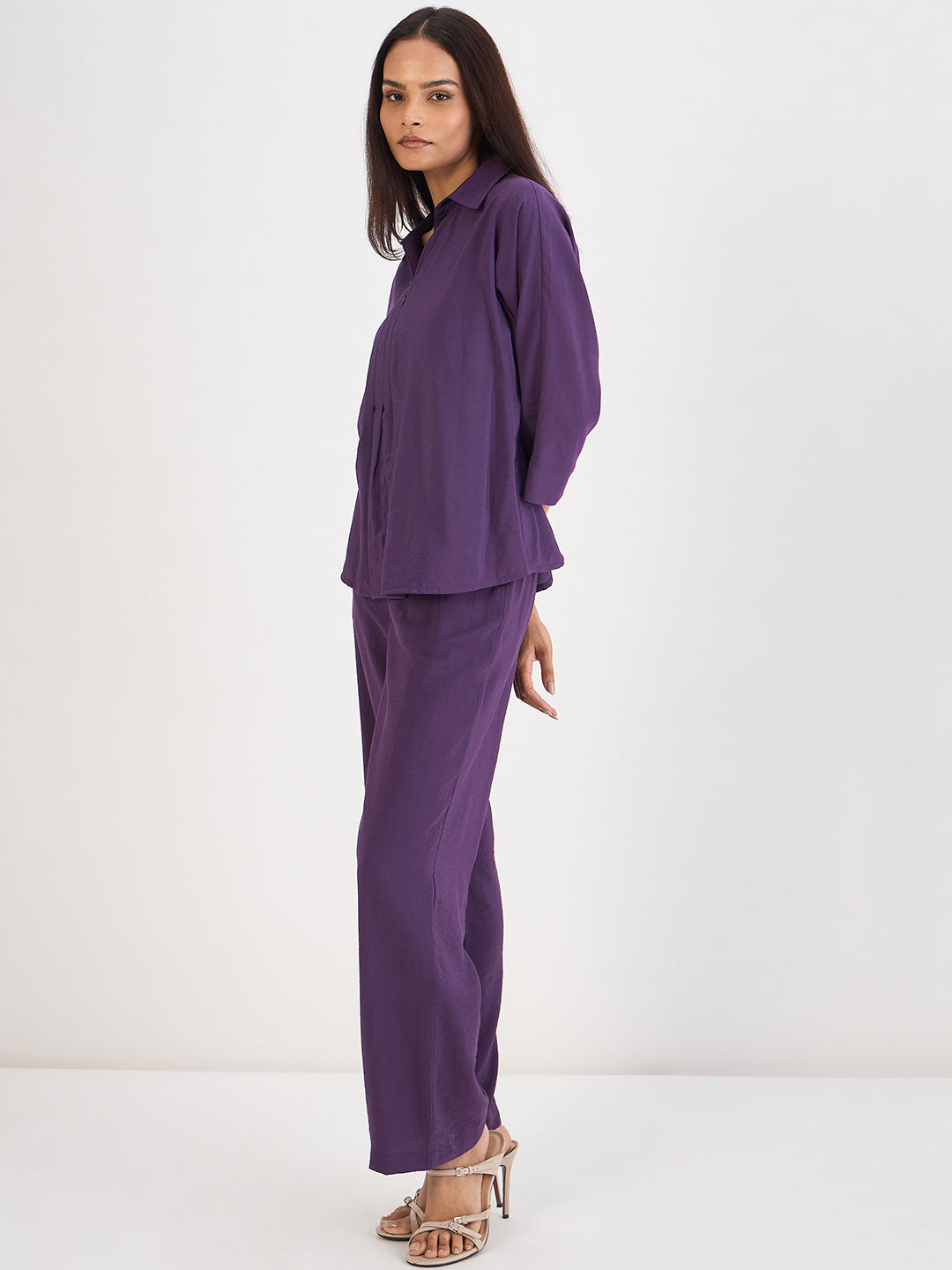 Deep Purple Zip Detail Co-Ord