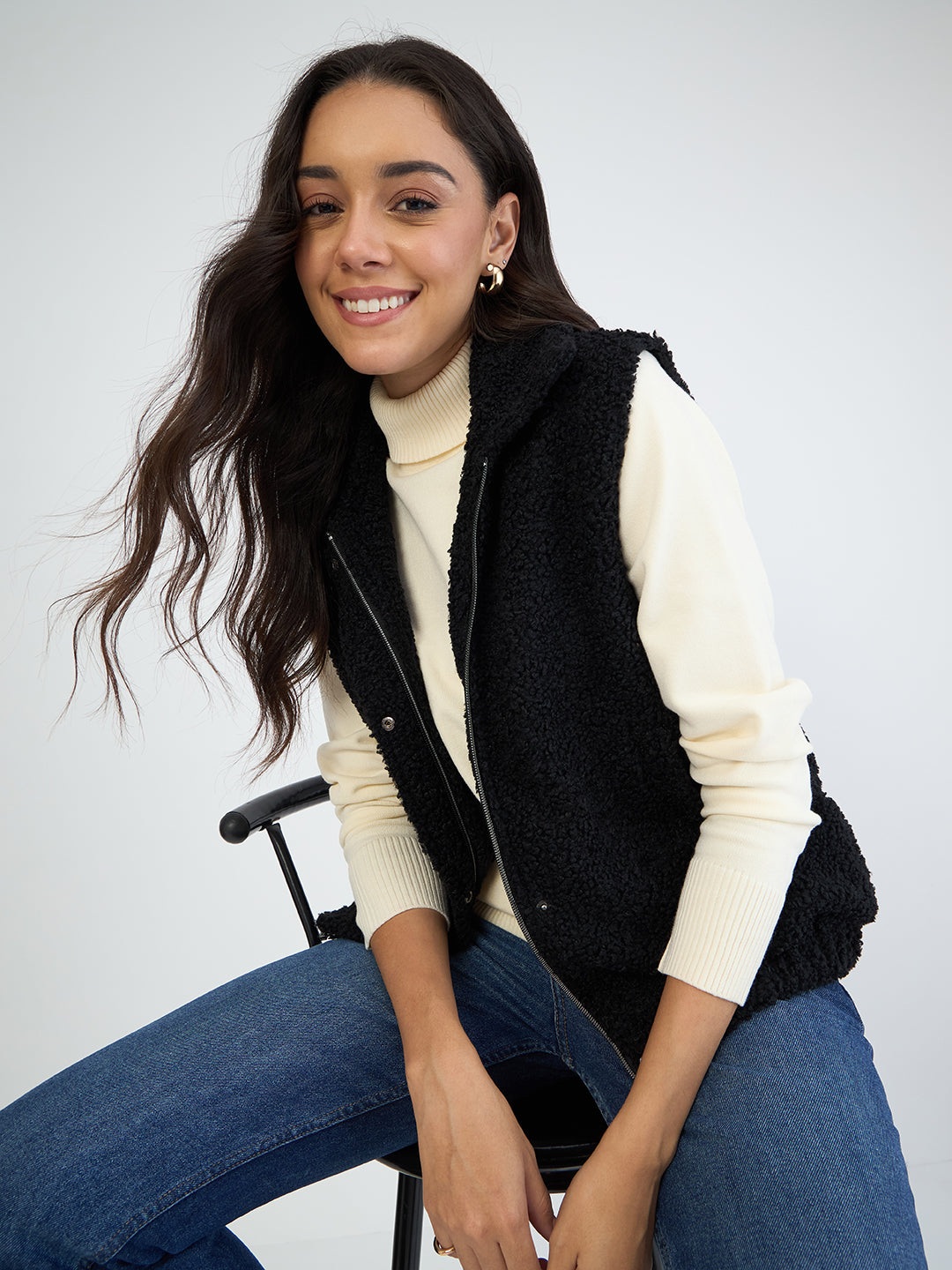 Black Teddy Gilet