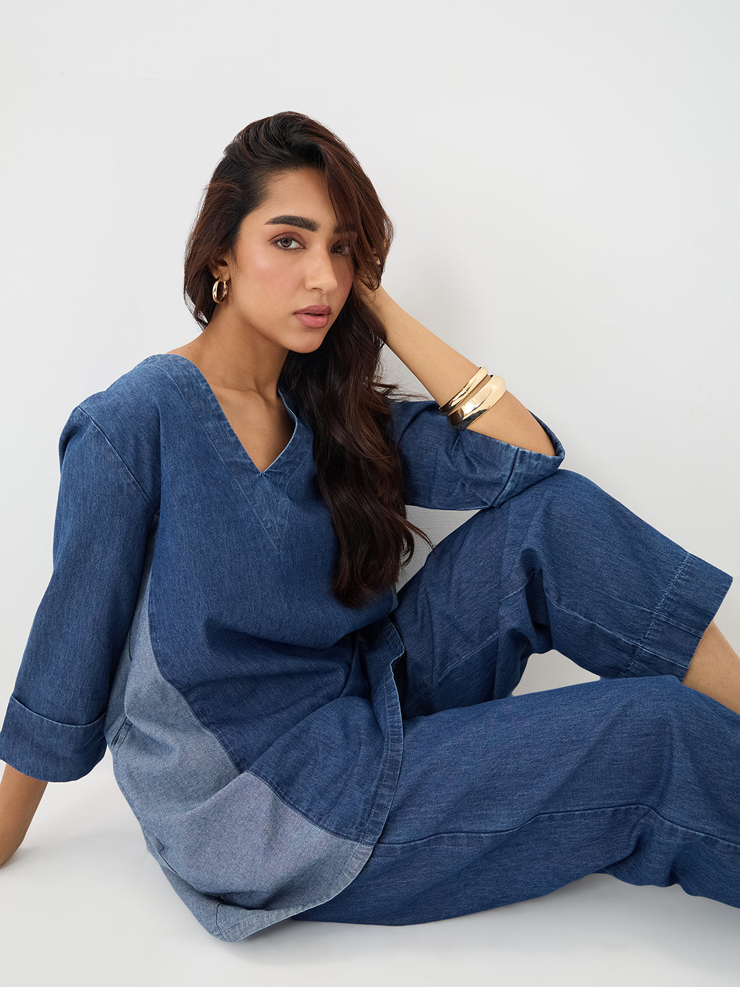 DenimClassic Navy ColorBlock Co-ord