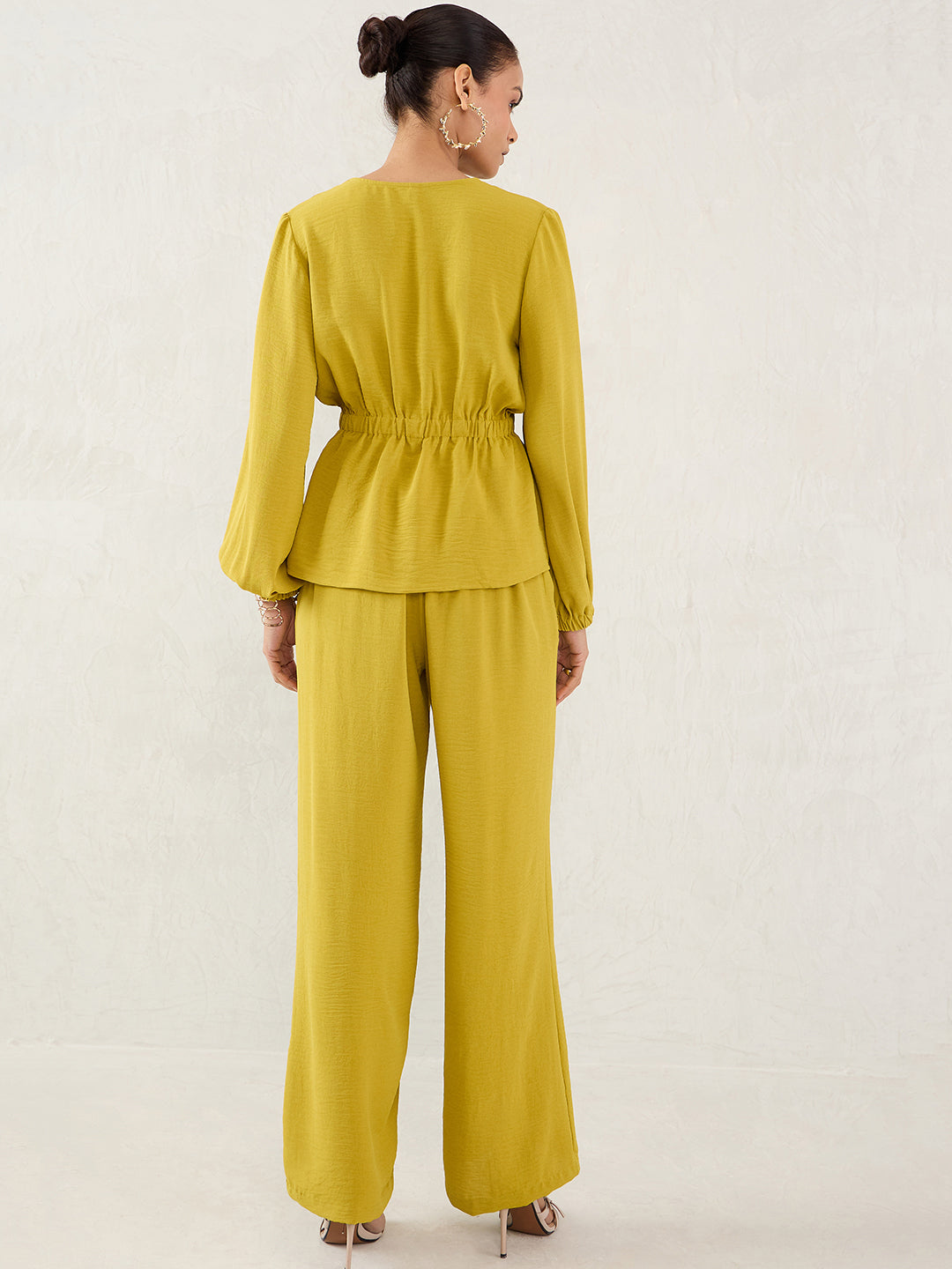 Citrine Green Wrap Co-Ord Set