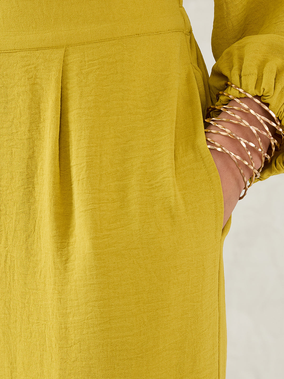 Citrine Green Wrap Co-Ord Set