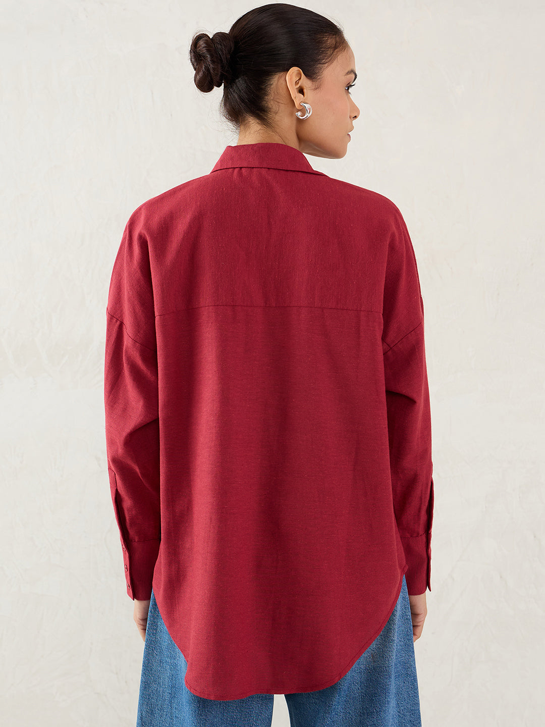 Cranberry Pocket Detail Shirt