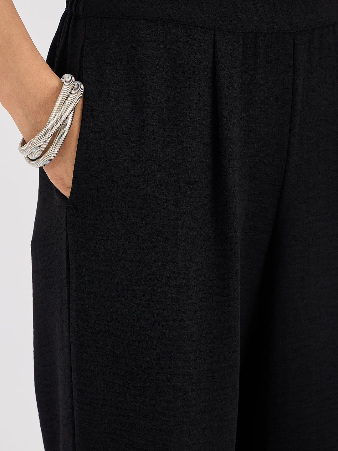 Black Wing Collar Co-ord