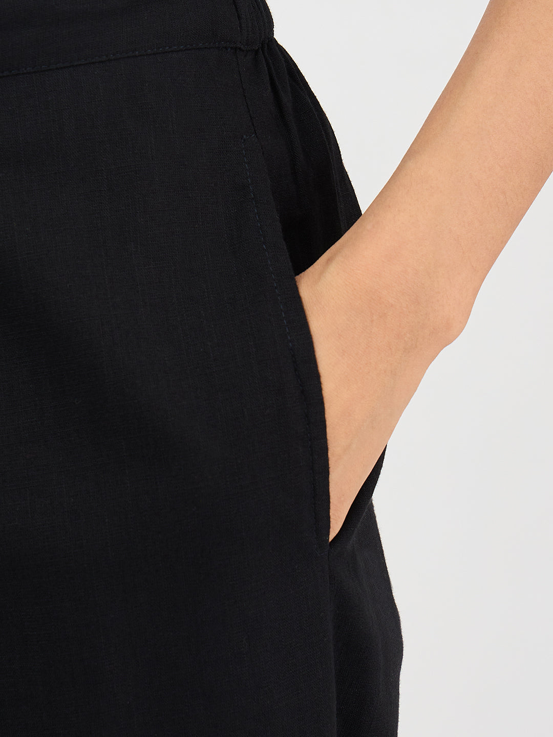 Black Cotton Shirt Co-Ord Set