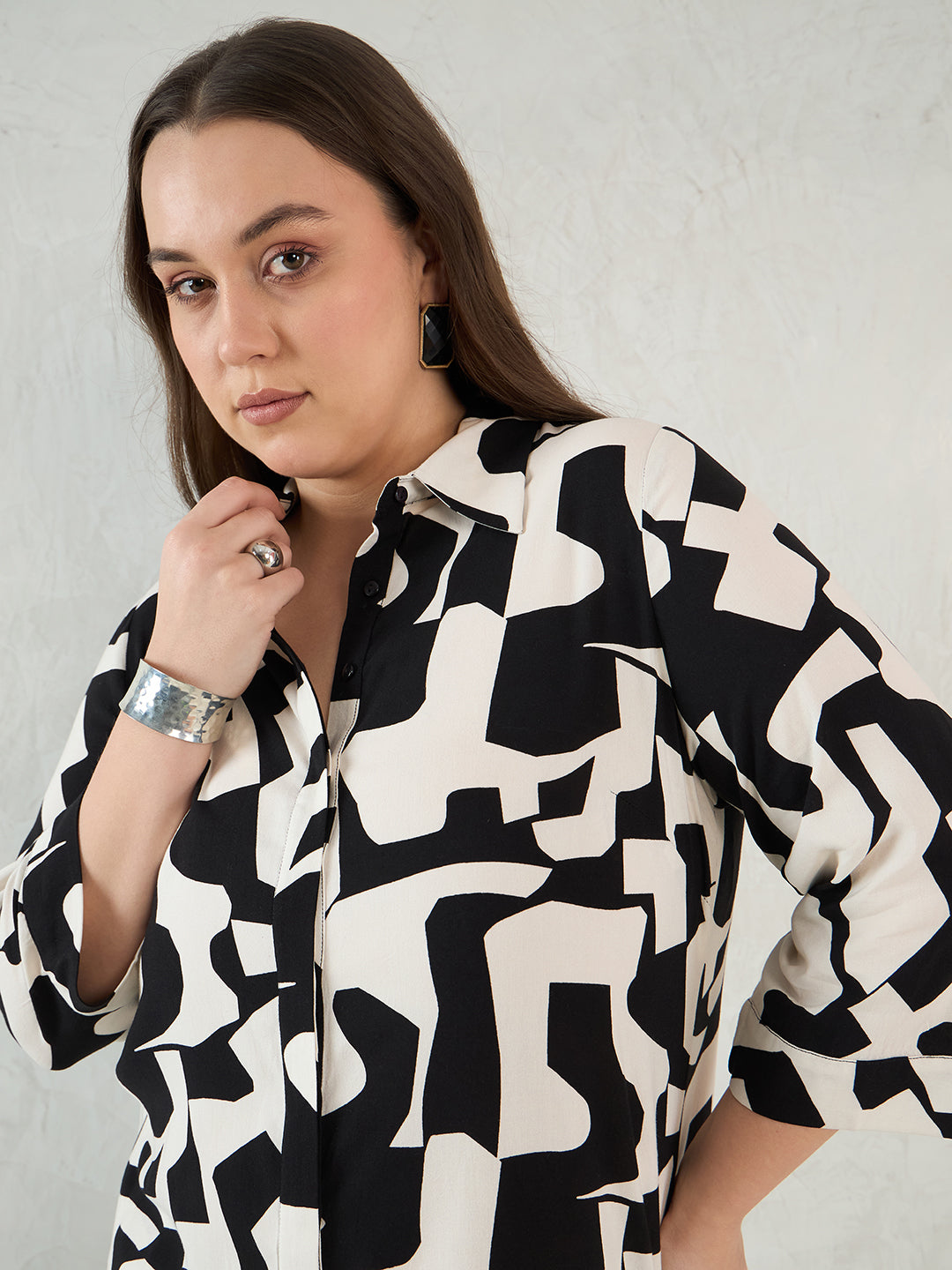 Black And White Abstract Co-Ord Set