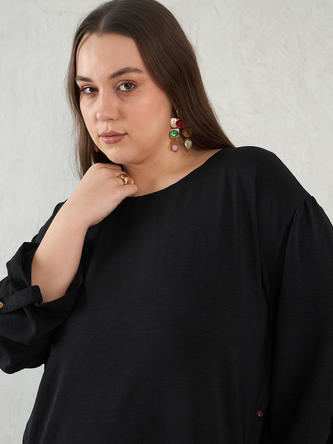 Black Button Detail Co-Ord