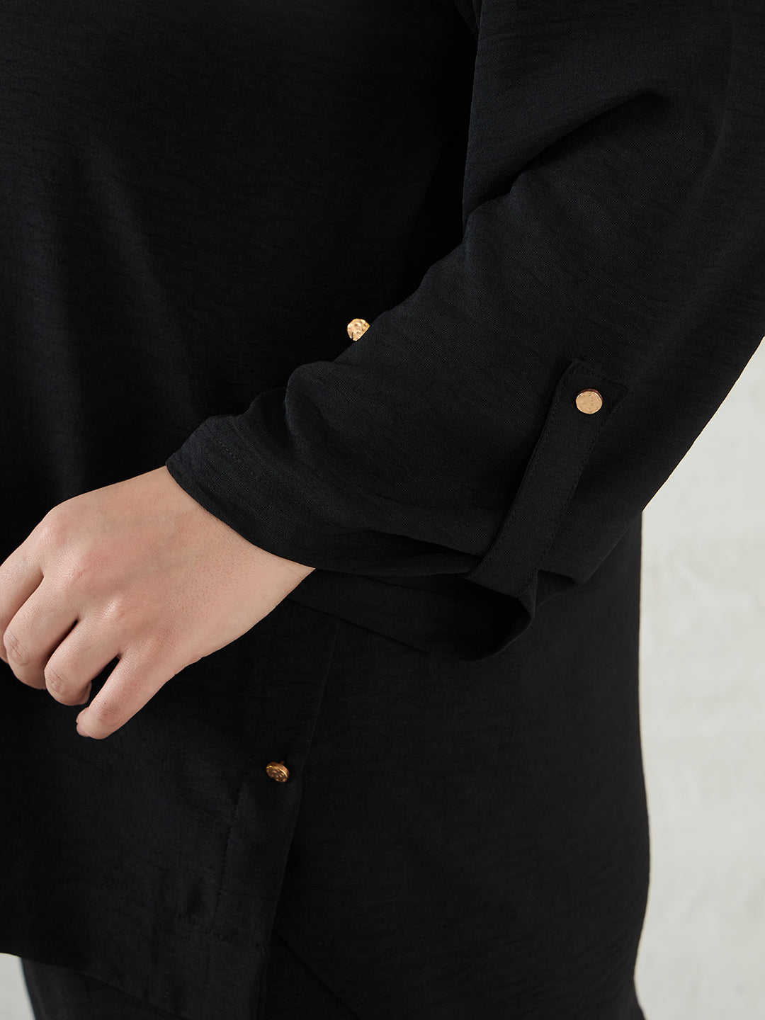 Black Button Detail Co-Ord