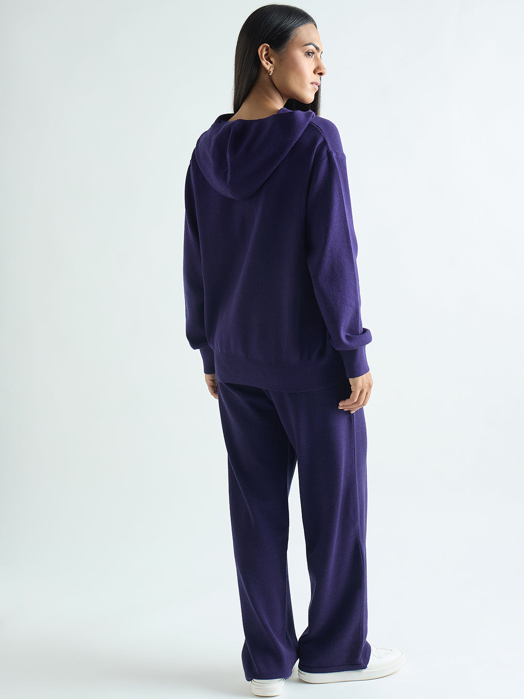 Deep Purple Hooded Sweater
