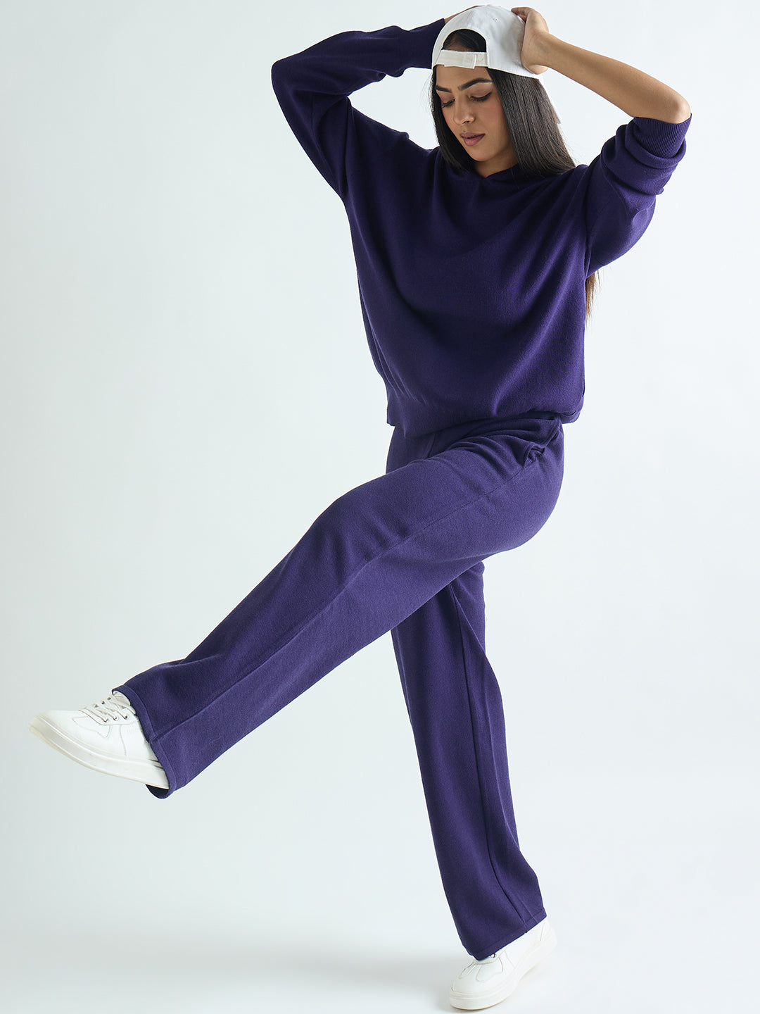 Deep Purple Hooded Sweater