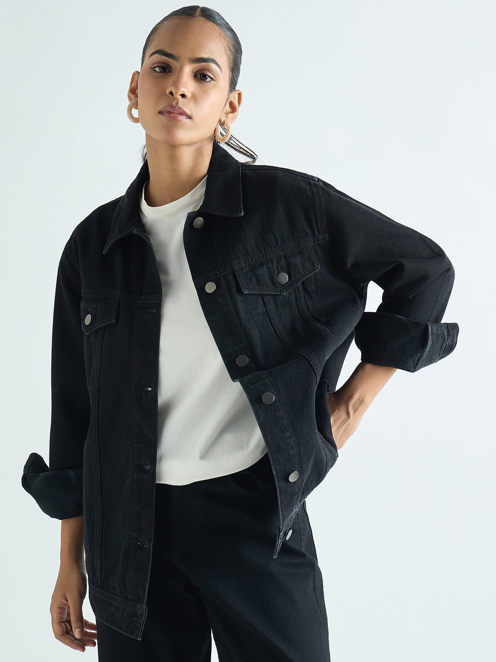 DenimClassic Black Jacket