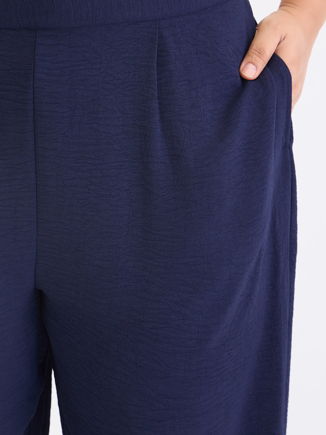 Navy Kimono Sleeve Co-Ord Set