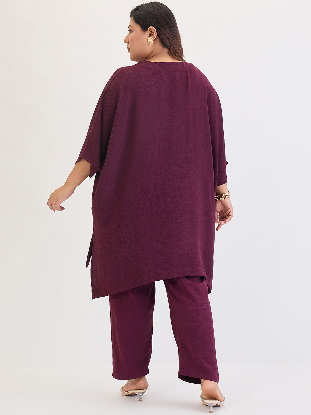 Wine Asymmetric Co-Ord Set