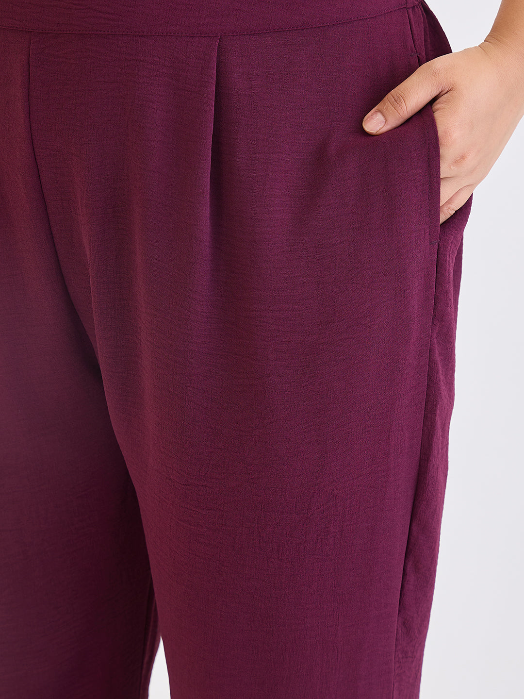 Wine Asymmetric Co-Ord Set