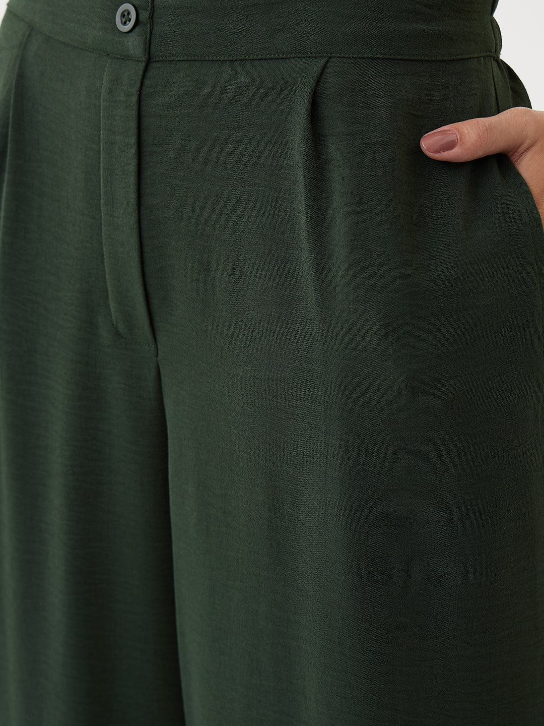 Bottle Green Dual Pocket Co-Ord Set