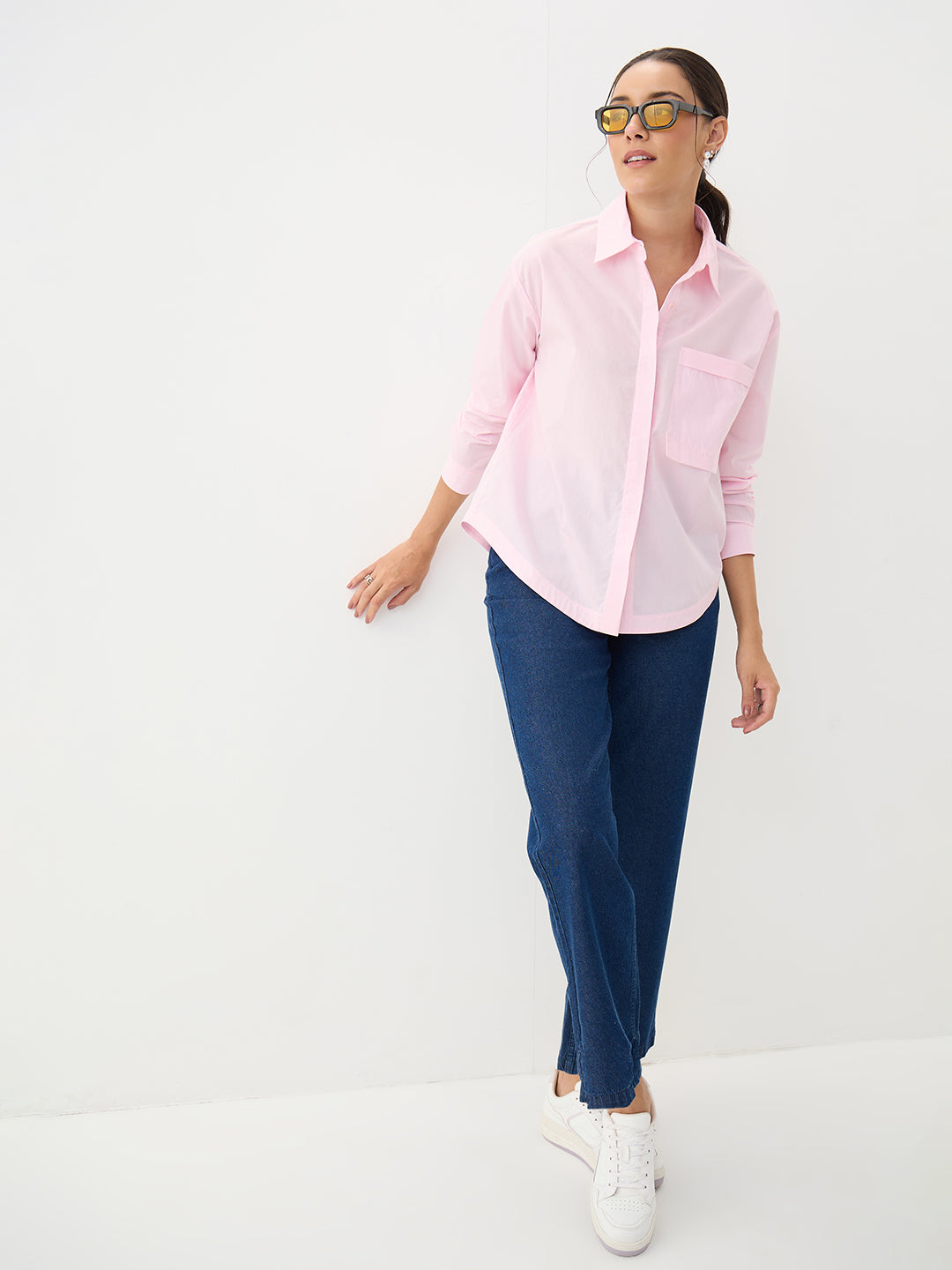 DenimClassic Navy Straight Fit Ankle Length Jeans