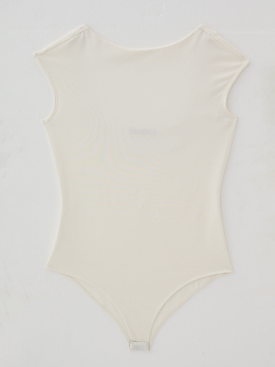 White Knit Boat Neck Bodysuit