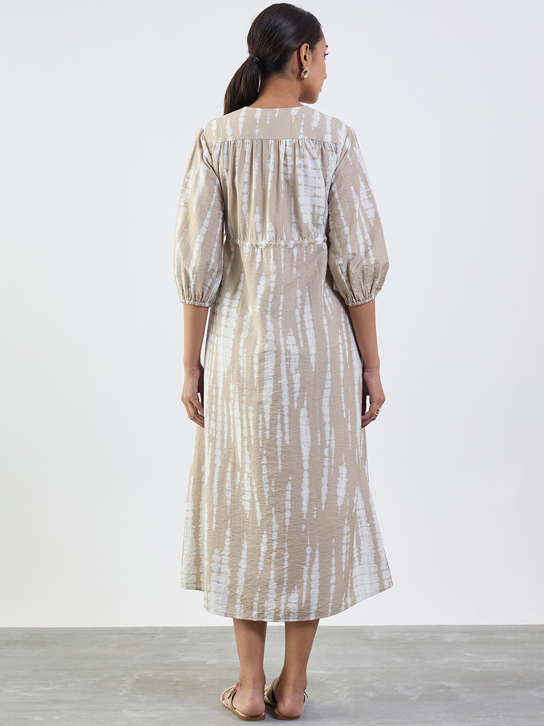 beige-abstract-ruched-detail-midi-dress-ff-7252a