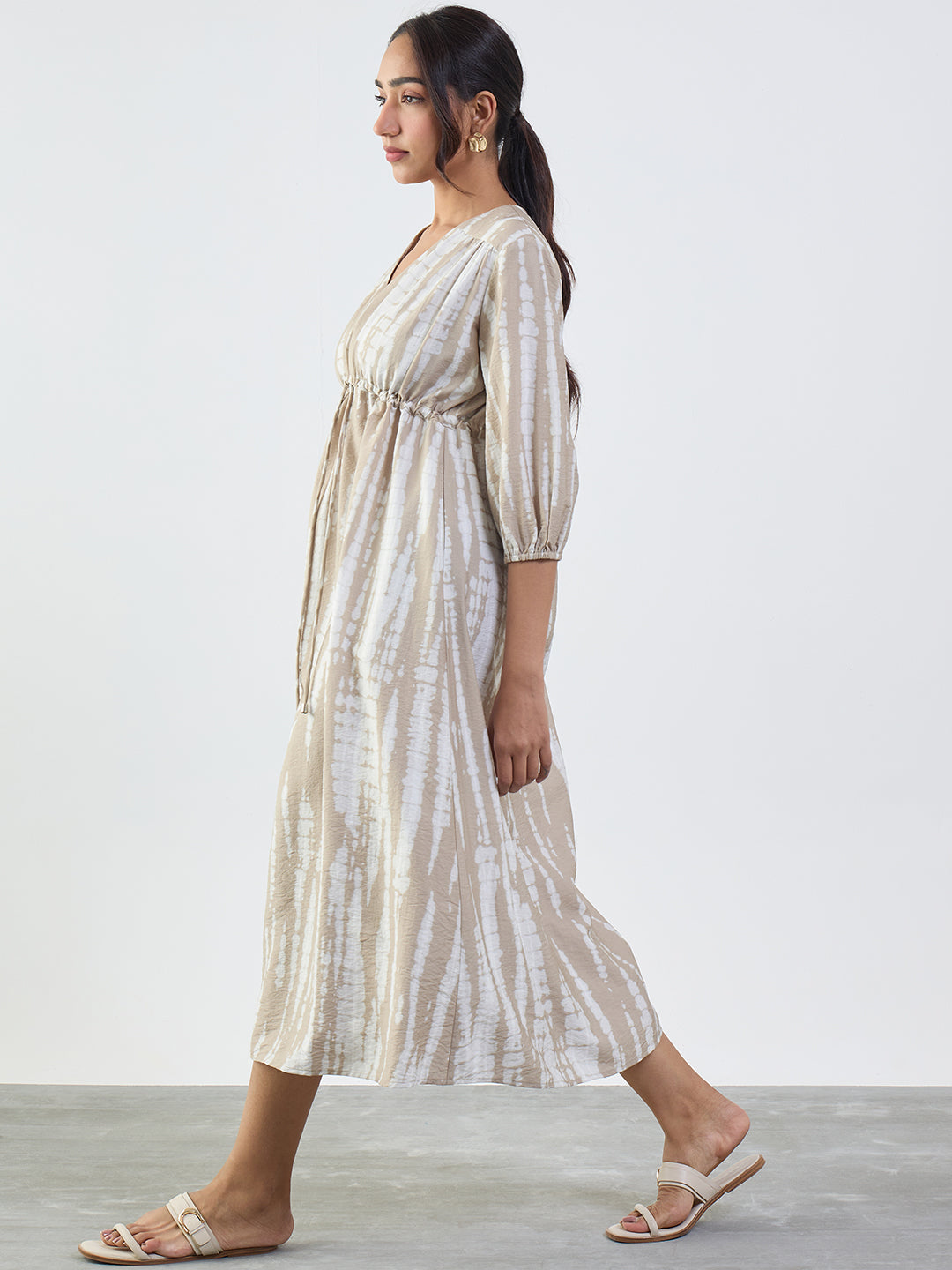 beige-abstract-ruched-detail-midi-dress-ff-7252a